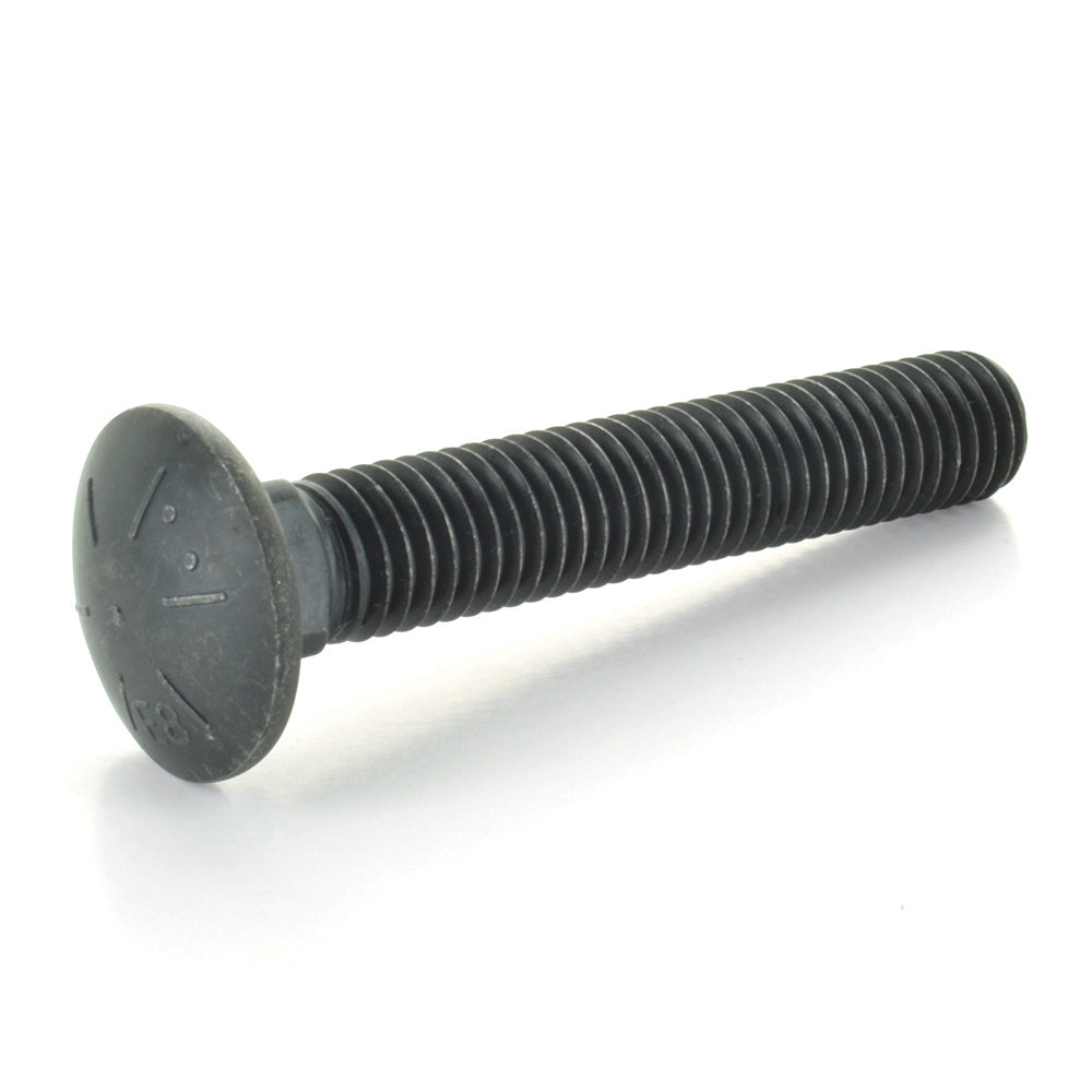 3/4-10 Inch x 4 Inch Full Thread Grade 8 Carriage / Shaker Screen Bolt Plain Coarse