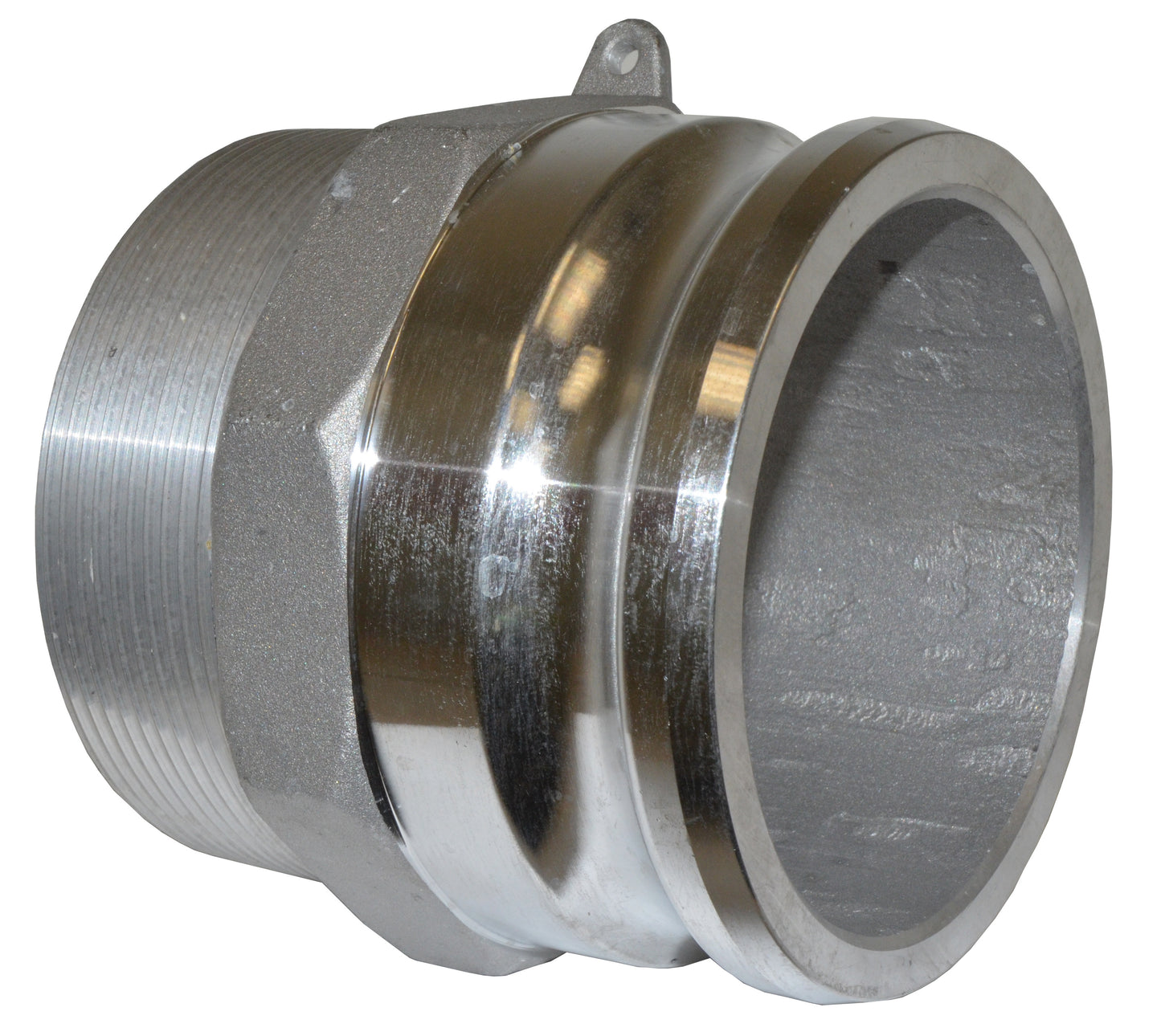 1-1/2 Inch Male National Pipe Thread (MNPT) X Male Adapter A380 Permanent Mold Aluminum Type F Global Adapter