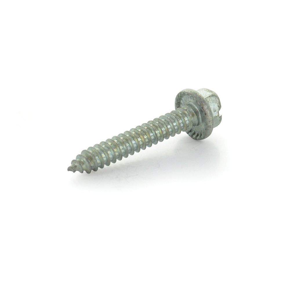 1/4-14 x 1-1/2 Inch Slotted Hex Washer Head Crimptite Sheet Metal Screw Sms Zinc