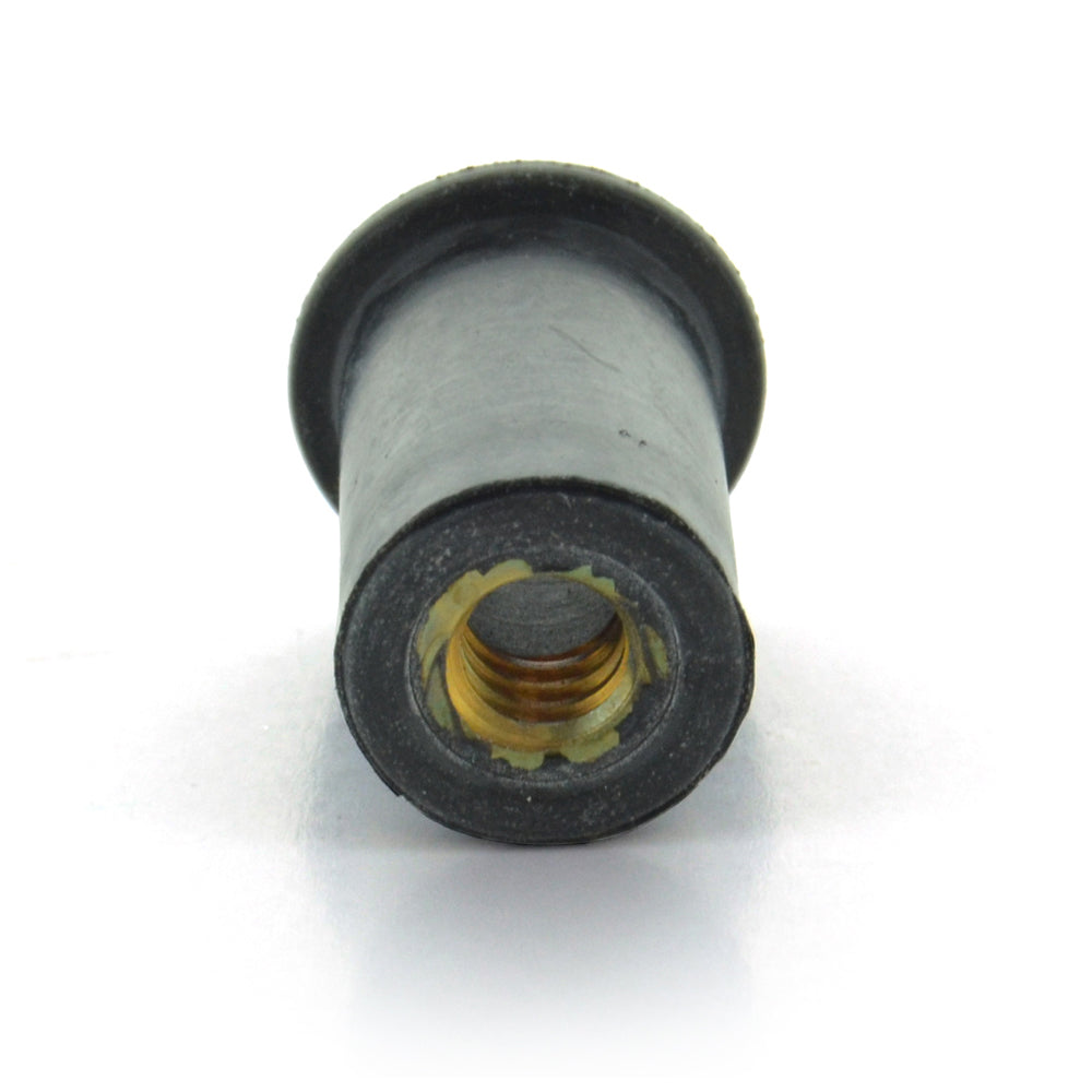 1/4-20 x .801 Well Nut Neoprene With Captive Brass Nut