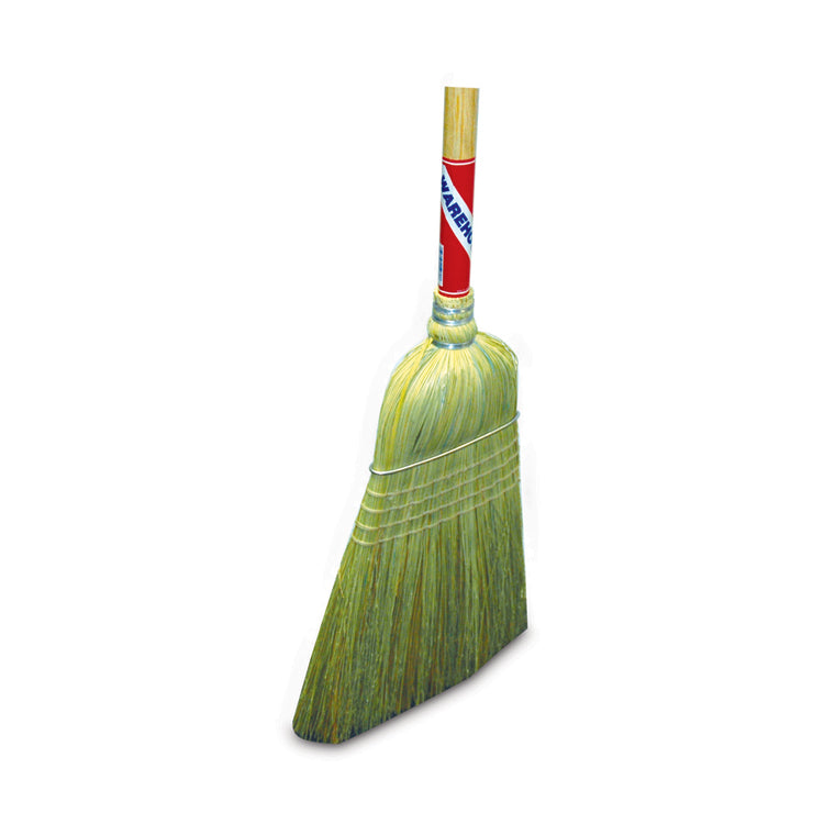 1-1/8 Inch X 56-1/2 Inch Clear Lacquered Handle Heavy Duty Contractor'S Broom