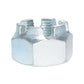 1-14 Fine Zinc Plated Grade 5 Hex Castle Nut