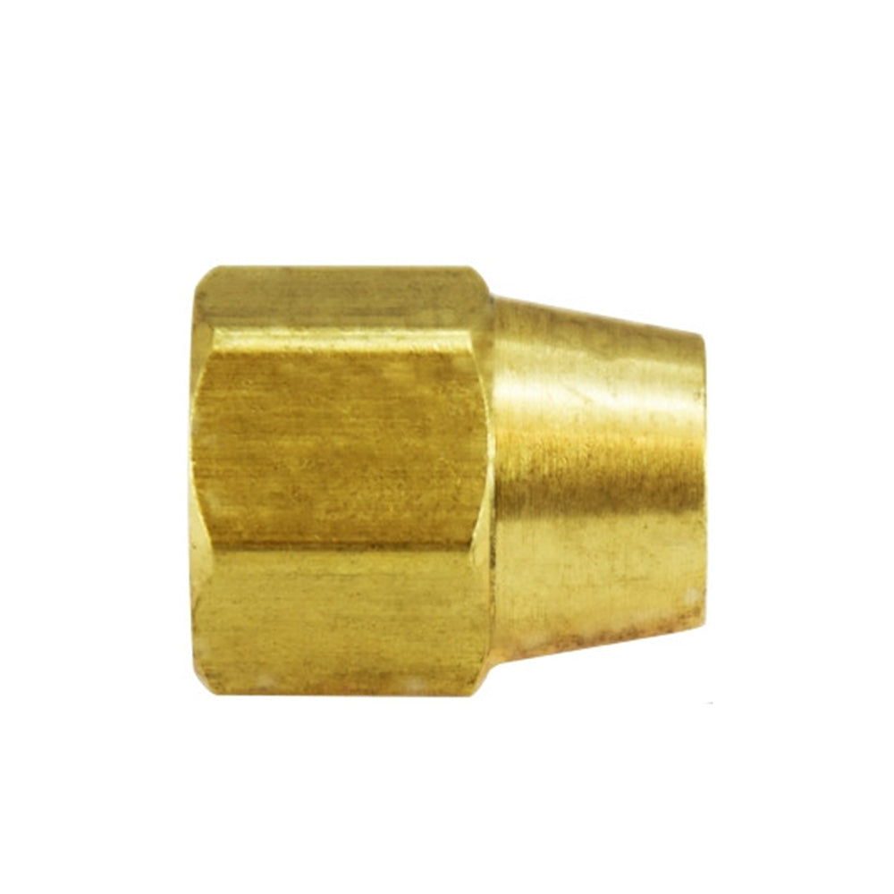 3/8 Inch Brass Compression Tube Nut - Long