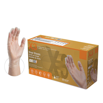 Ammex Industrial Grade Vinyl Disposable Gloves X-Large