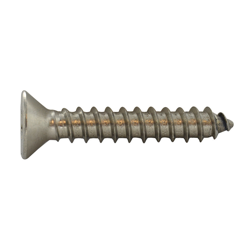 #10 x 1 Inch Stainless Steel Torx Pin Flat Head Tamper Resistant Sheet Metal Screw