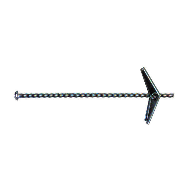 1/8 Inch X 3 Inch Zinc Plated Steel Toggle Bolt Anchor
