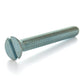 #6-32 x 3 Inch Coarse Zinc Plated Steel Slotted Drive Flat Countersunk Head Machine Screw