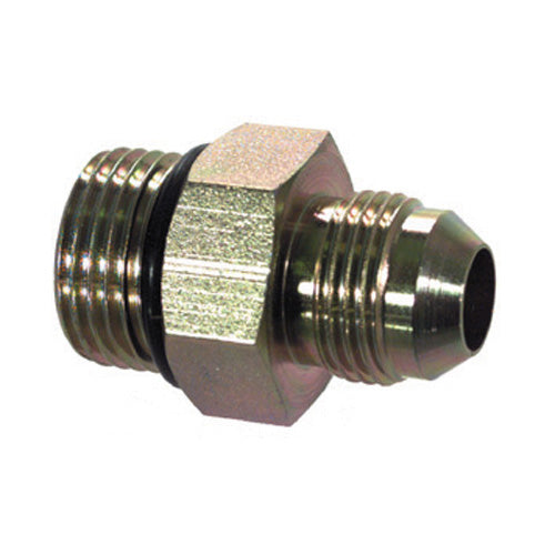 1-1/2 Inch 3000 Psi Zinc Plated Carbon Steel Male JIC 37 Degree To Male Boss O-Ring Connector Male Boss O-Ring Adapter