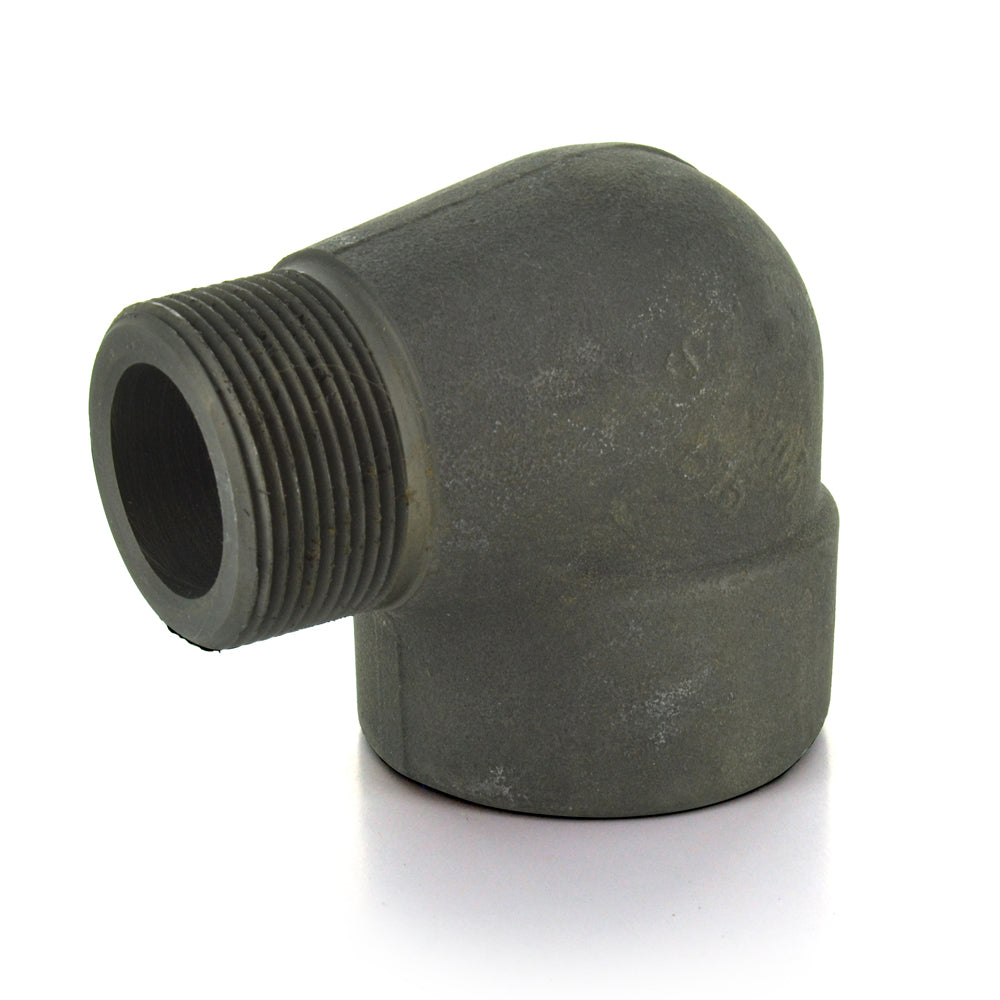 3/8 Inch Sch 160 Npt Black Forged Steel 90 Degree Street Elbow