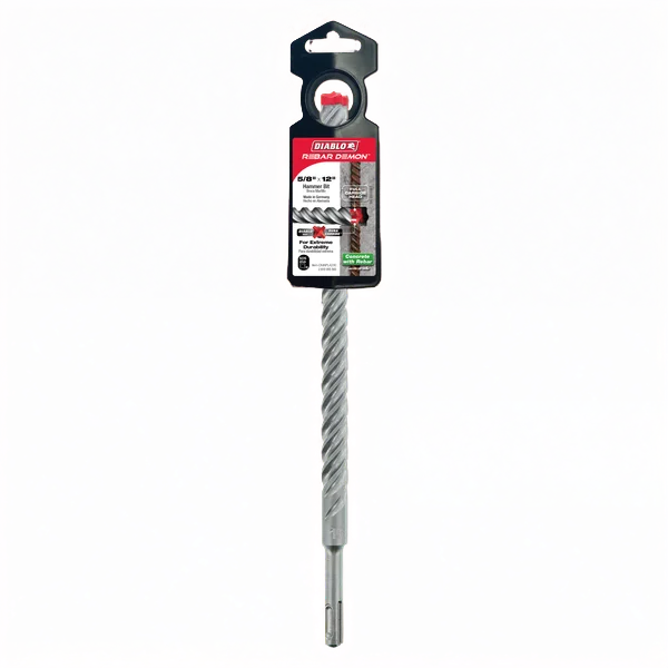 5/8 Inch X 10 Inch Flute X 12 Inch Oal SDS+ Rebar Demon Carbide Tip With Bronze Alloy Hammer Drill Bit