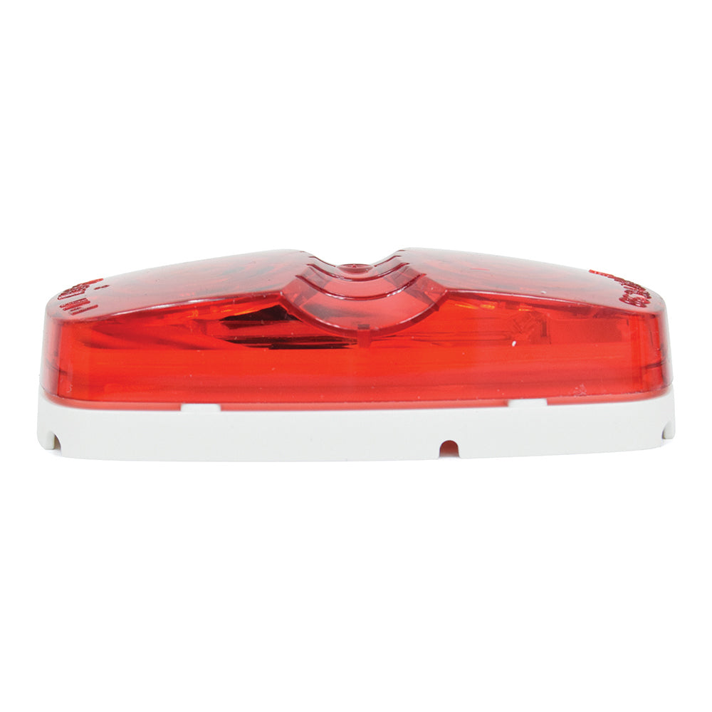 4 Inch X 2 Inch 12 Diode Clearance/Side Marker Light Red With 2 0.180 Bullets