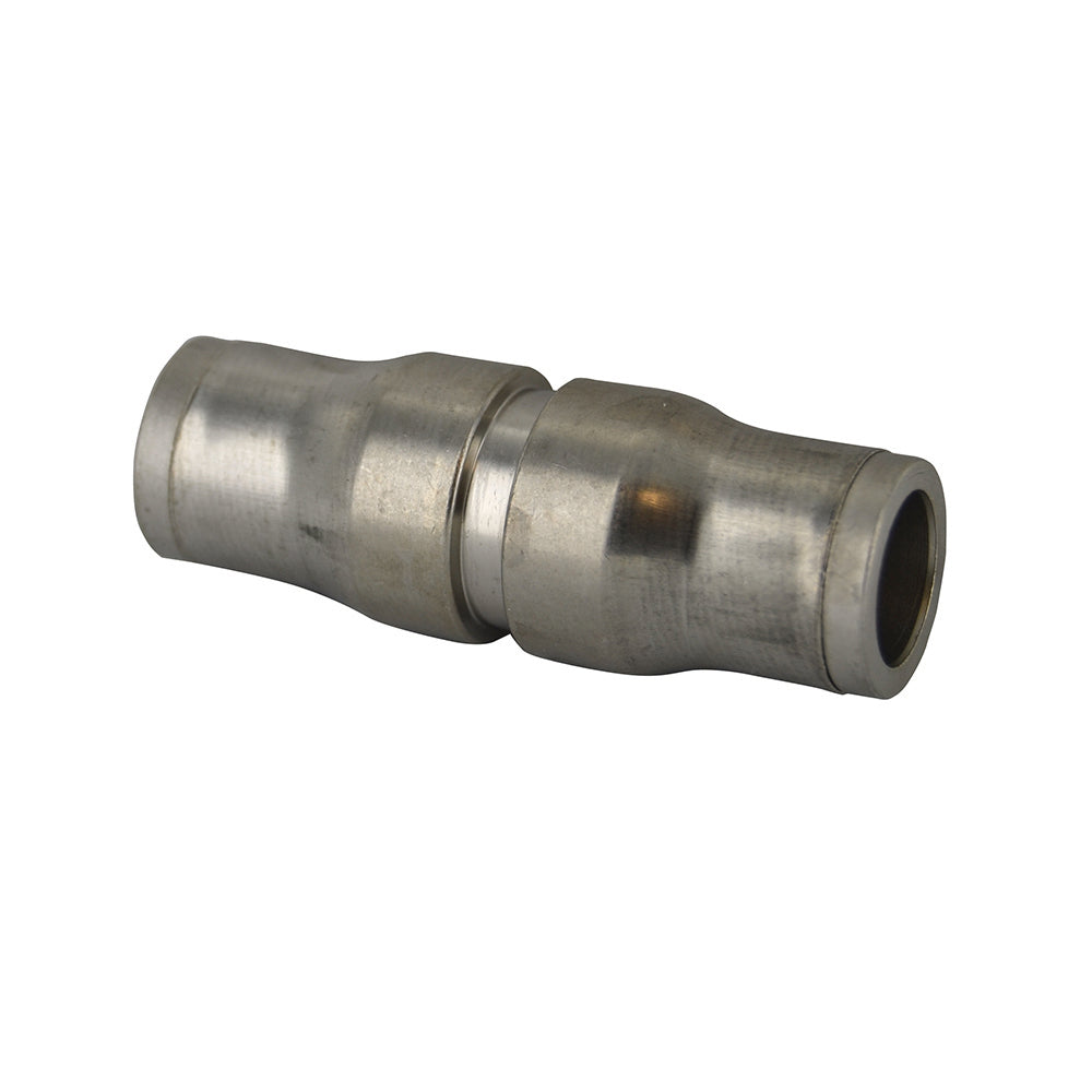 M10 Nickel Plated Brass Push-In Tube Union