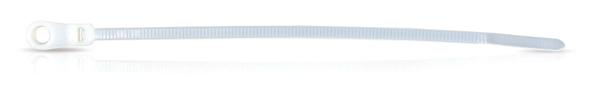 15.7 Inch 120 Lb Screw Mount Wire Tie - White