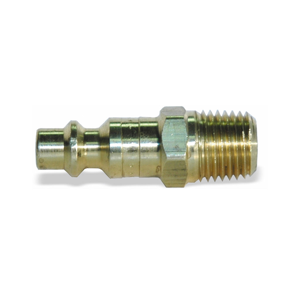 1/4 Inch Basic Size Industrial Interchange Coil Flow Plug Male 1/4 Inch NPT Brass