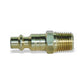 1/4 Inch Basic Size Industrial Interchange Coil Flow Plug Male 1/4 Inch NPT Brass