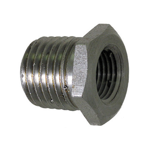 1-1/2 Inch x 3/4 Inch Sch 40 Threaded Galvanized Malleable Iron Hex Bushing