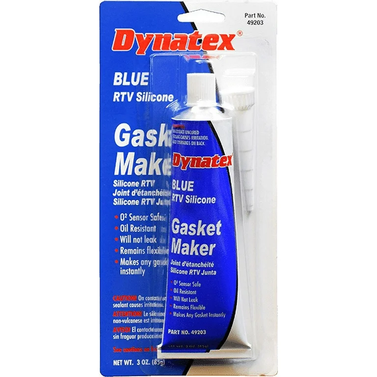 Dynatex Blue RTV Silicone Gasket Maker - 3 Oz