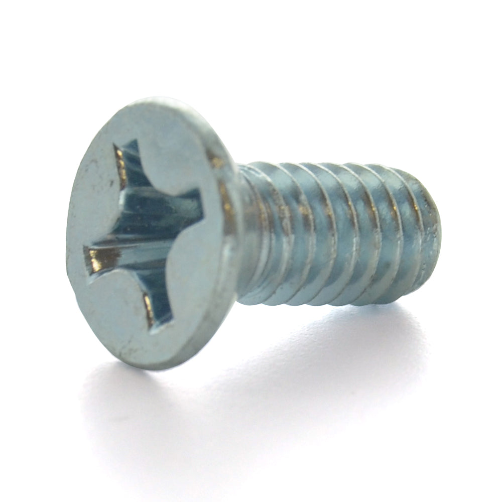 1/4-20 x 4 Inch Coarse Zinc Plated Steel #3 Phillips Drive Flat Countersunk Head Machine Screw