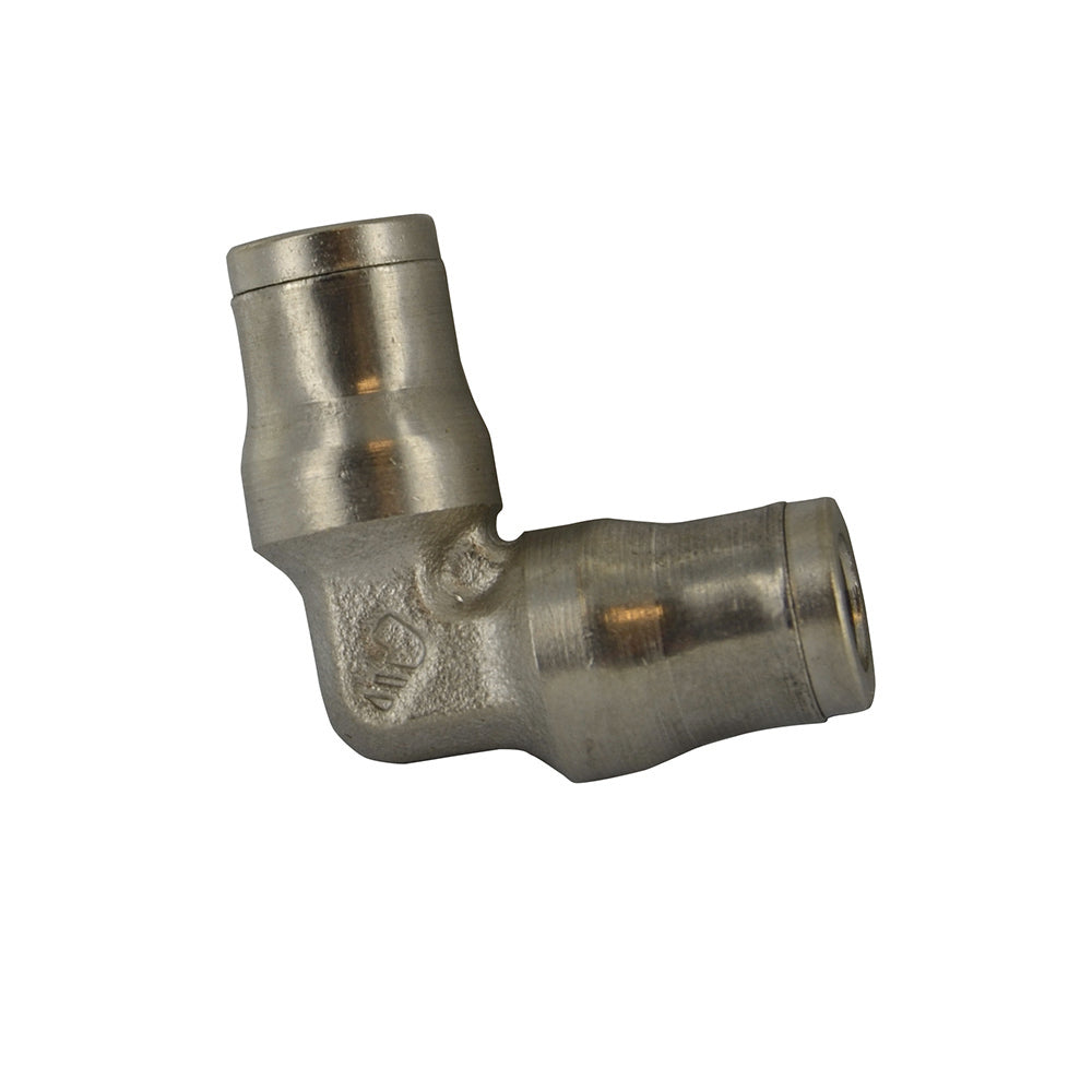 M6 Nickel Plated Brass Push-In Tube Union Elbow