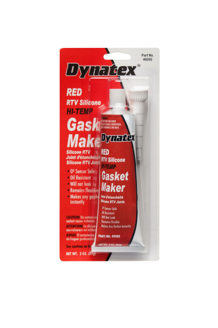 Dynatex Red RTV Silicone Gasket Maker - 3 Oz