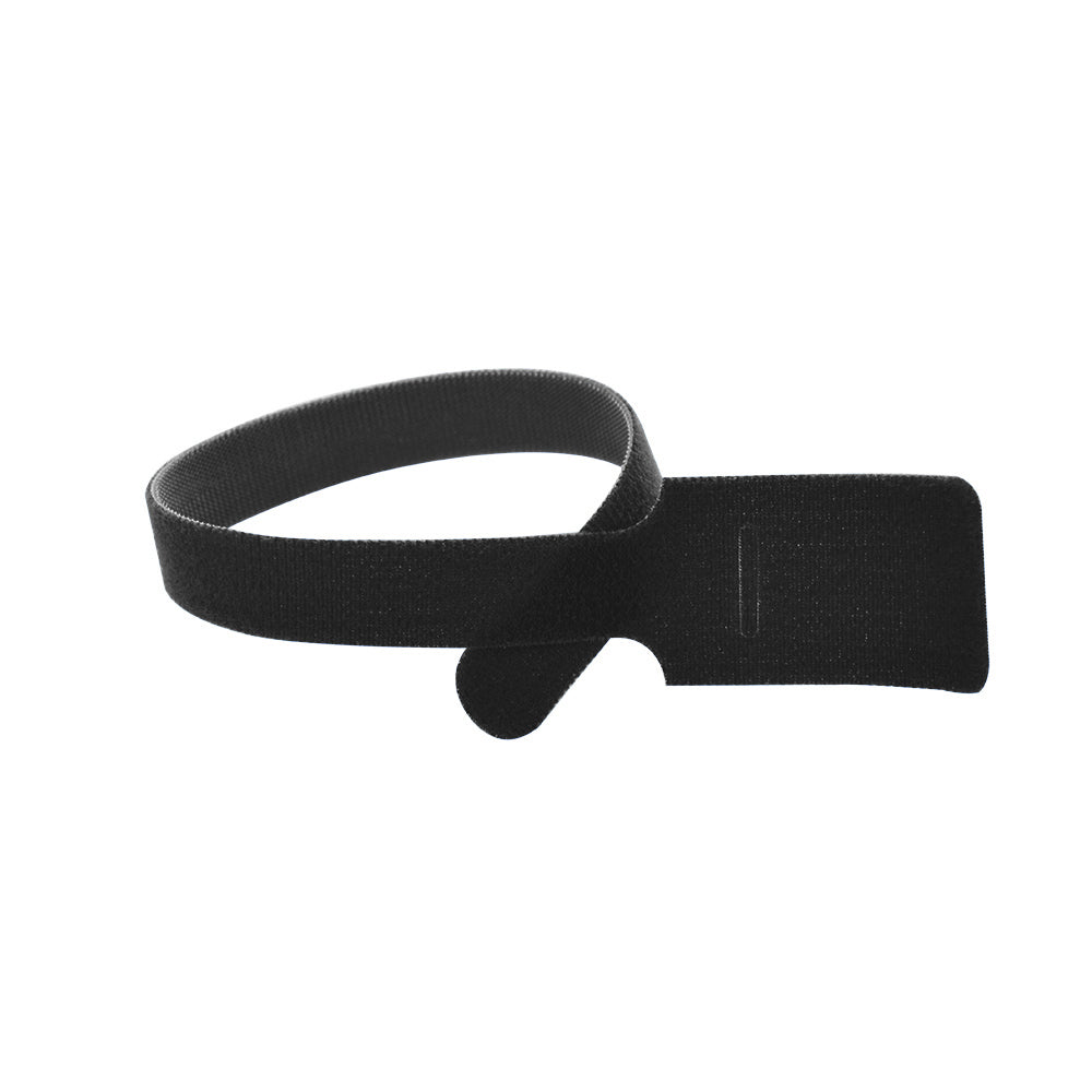 11 Inch X 1/2 Inch Velcro Grip Tie Resealable Cable And Wire Tie - Black