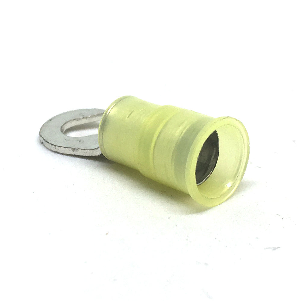 12-10 Gauge Nylon Insulated Hook Terminal Yellow #8 Stud