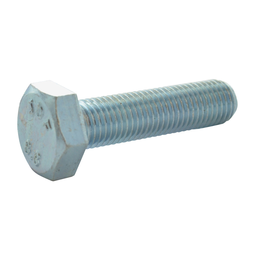 M8 x 1.25 x 50 mm Fine Class 8.8 Zinc Plated Steel Hex Head Cap Screw