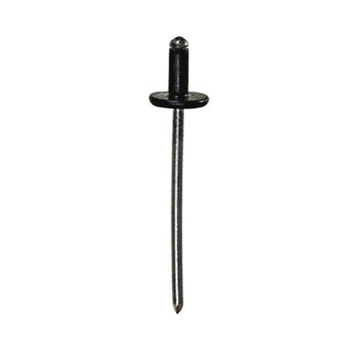 1/8 Inch 1/8 - 3/16 Inch Grip Black Yellow Zinc Aluminum Blind Rivet