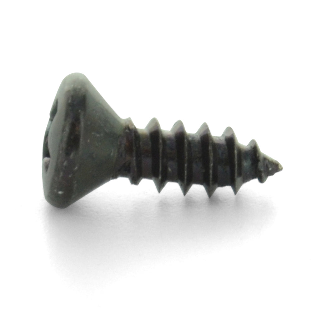 #8 x 1-1/2 Inch Sheet Metal Screw Oval Head Phillips Steel Black Oxide Type Ab Threads