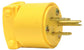 3-Wire Vinyl Gripper Plug Male Yellow