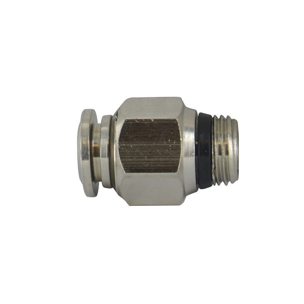 M10 Tube X 1/4 Inch Pipe Straight Male Adaptor Short - Universal Thread