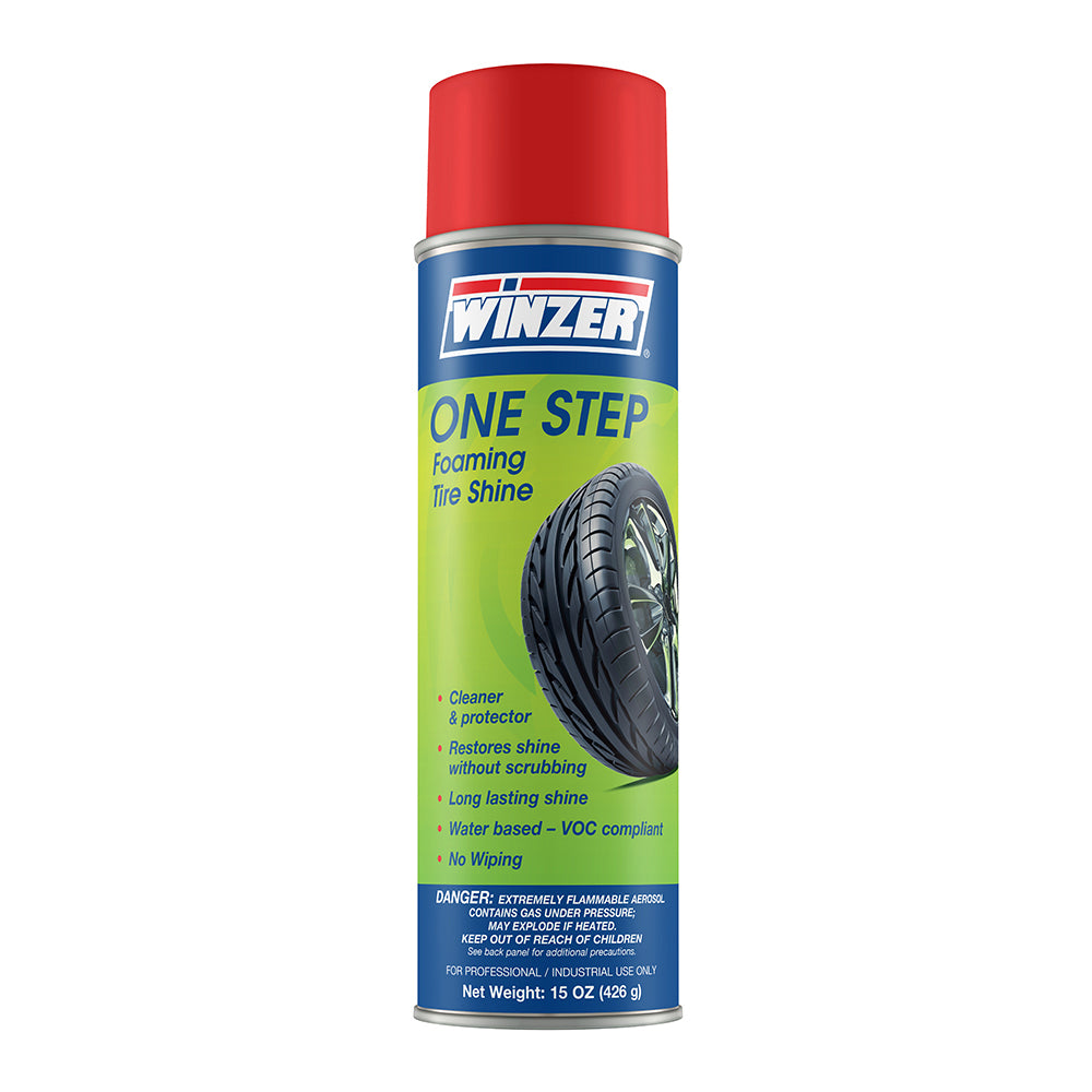 Winzer One Step Foaming Tire Shine - 15 Oz Net Weight - Aerosol
