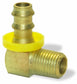 3/8 Inch X 1/8 Inch MPT X Barb Hose CA360 Brass Barb-Tite 90 Degree Male Pipe Rigid Elbow