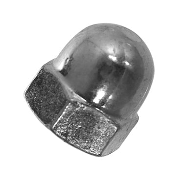 METRIC HEXAGON DOME NUT COARSE THREAD STEEL ZINC PLATED DIN 1587 CLASS 6