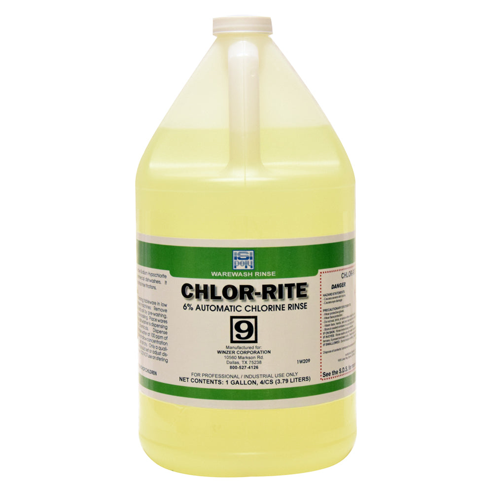 Fastserv Chlor-Rite 6% Automatic Chlorine Rinse - 1 Gallon Bottle