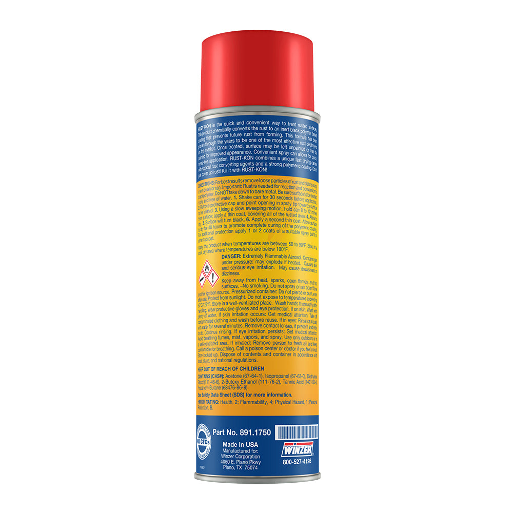 Winzer Rust-Kon Professional Rust Treatment - 13 Oz Net Weight - Aerosol