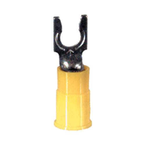 12-10 Gauge Snap Spade Terminal #10 Stud PVC Insulated Yellow