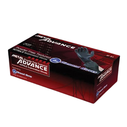 Diamond Gloves 5Mil Finger Micro Textured Exam Black Nitrile Glove 100/Box Extra Large