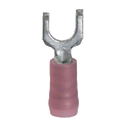 22-18 Awg #10 Stud Red Nylon Insulated Block Fork Wire Terminal
