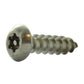 #10 x 3/4 Inch Stainless Steel Torx Pin Button Head Tamper Resistant Sheet Metal Screw