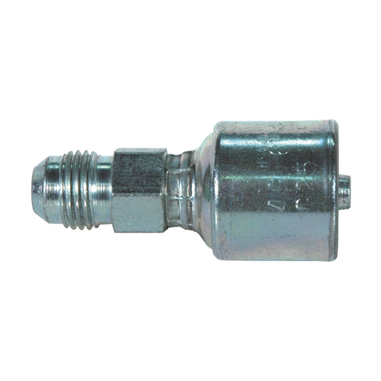 1/2 Inch x 1/2 Inch Male JIC 37 Degree Flare Tuffcoat Lead Free MegaCrimp Coupling
