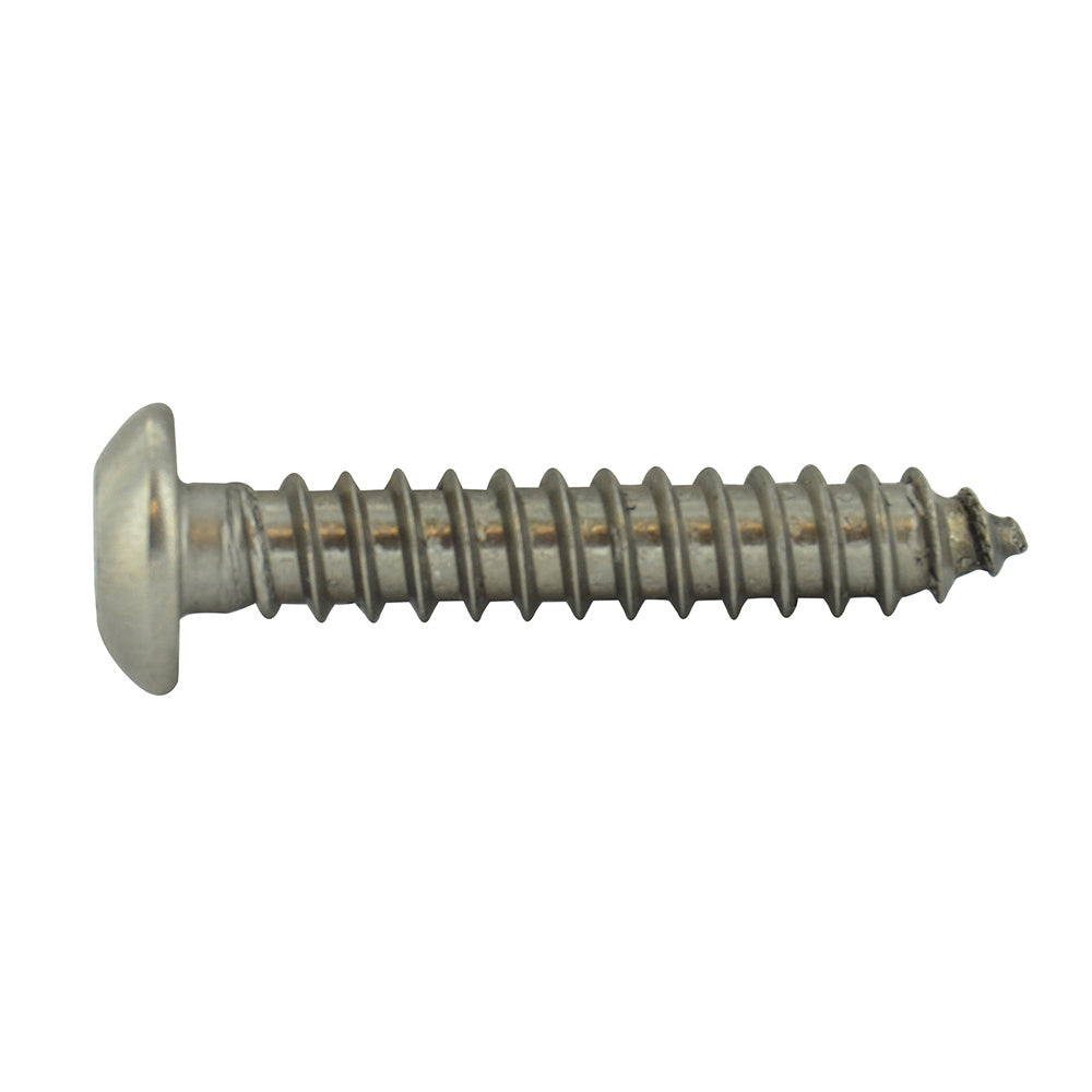 #6 x 3/8 Inch Stainless Steel Hex Pin Button Head Tamper Resistant Sheet Metal Screw