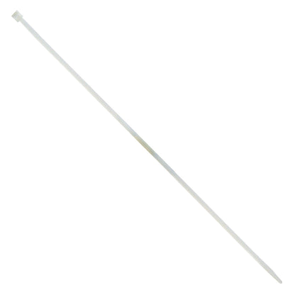 14-1/2 Inch Economy Self Locking Wire Tie 6/6 Nylon White - 100 Per Pack