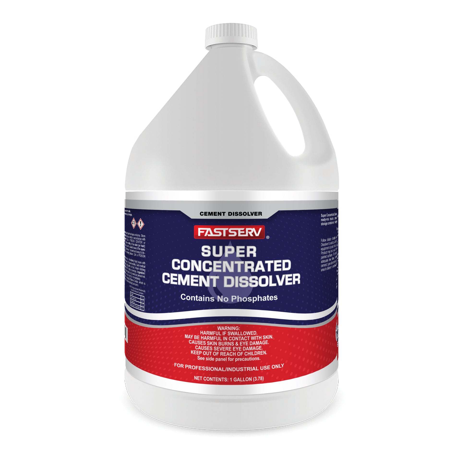 Fastserv Super Concentrated Cement Dissolver - 1 Gallon Bottle