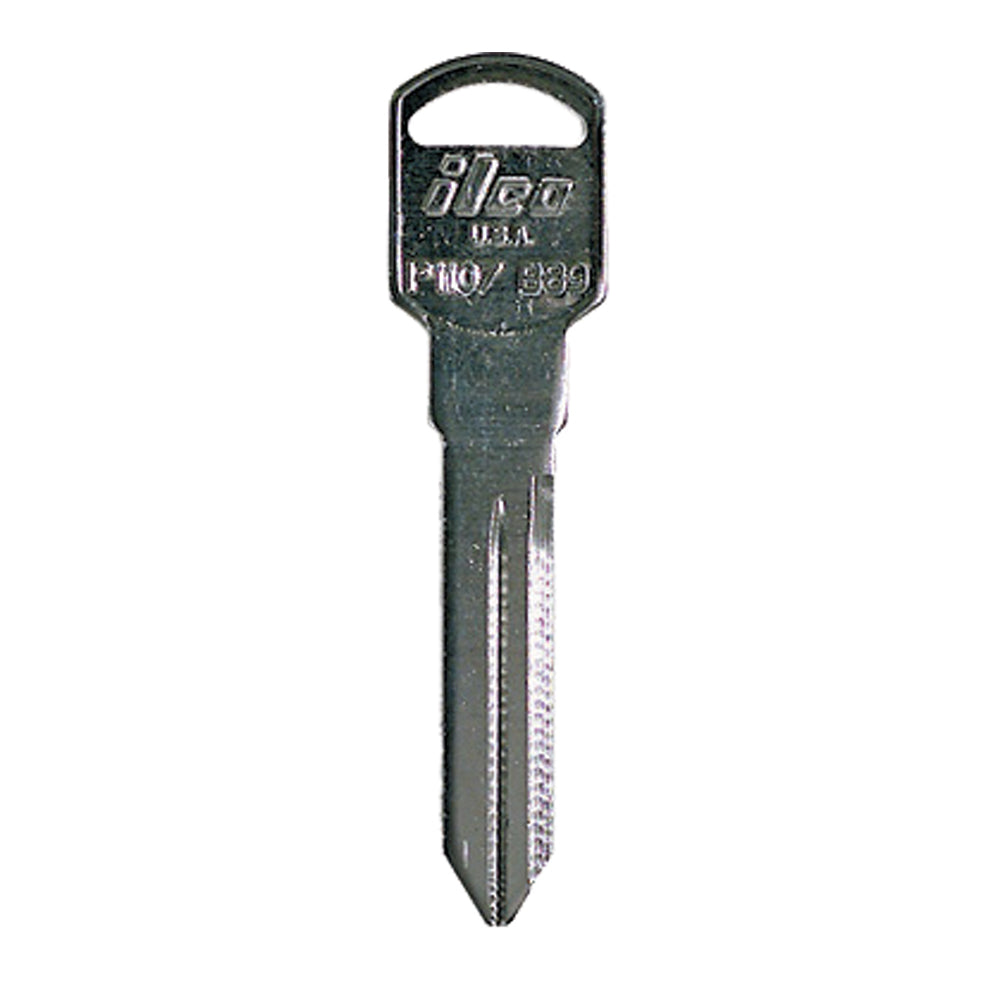 Metal 10 Cut Universal Key Blank - GM 1995 And Up