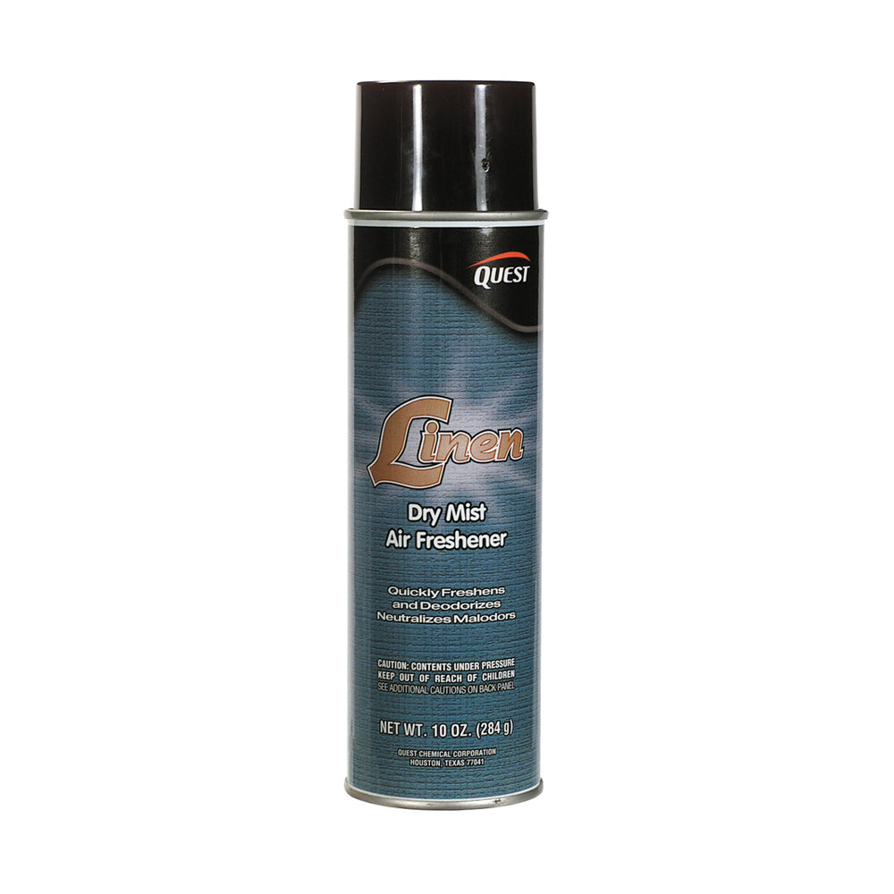 Quest Specialty Dry Spray Air And Fabric Deodorant Linen 10 Oz Net Weight - Aerosol