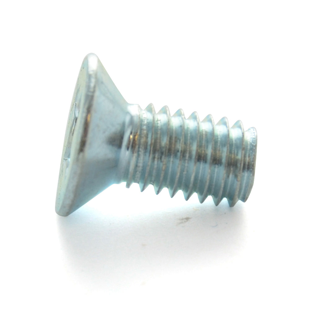 M8 x 1.25 x 20 mm Coarse Class 4.8 Zinc Plated Steel Phillips Drive Flat Countersunk Head Machine Screw