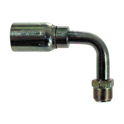 Male Swivel Inverted Flare 90 Degree Elbow 3/8 Inch Hose X 3/8 Inch Tube X 5/8-18 Thread