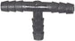 3/16 Inch x 3/16 Inch x 3/16 Inch Black Nylon Vacuum and Washer Hose Barbed Tee Connector