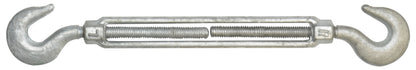1/4 Inch X 4 Inch Hot Galvanized 1030 Carbon Steel Hook And Hook Turnbuckle